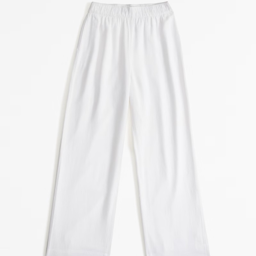 Abercrombie and Fitch pull on linen blend pant